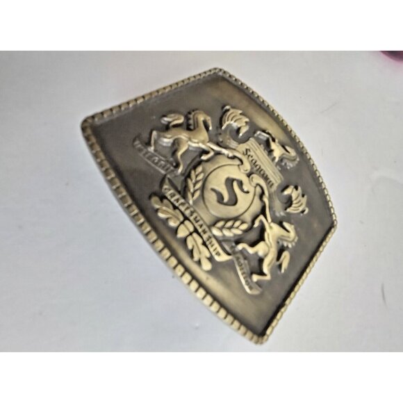 Vintage  Joseph Seagram & Sons - Canadian Whisky Men's Metal Belt Buckle - Picture 2 of 7